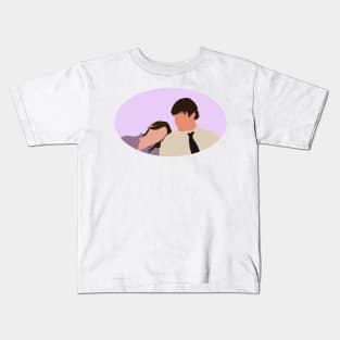 Pam Jim Shoulder - Purple Kids T-Shirt